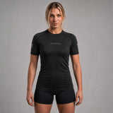 Fumetsu Icon Womens Short Sleeve Rash Guard Black