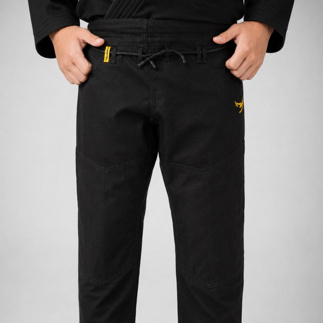 Fumetsu Kids Ghost V-Lite BJJ Gi Black/Yellow