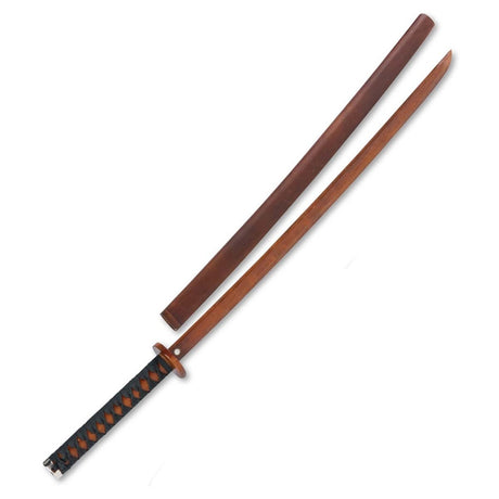 Natural & Black Bytomic 33" Wood Wrap Sword And Scabbard