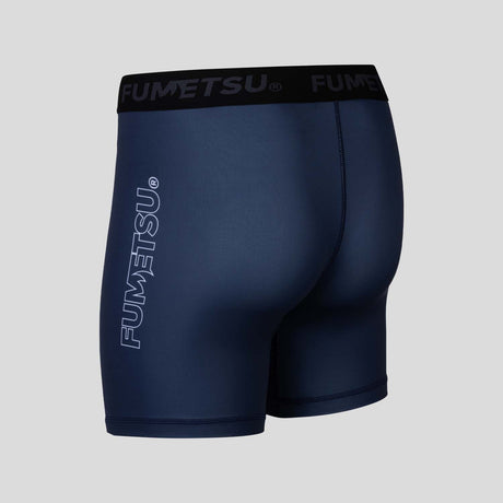 Navy Fumetsu Icon Vale Tudo Shorts    at Bytomic Trade and Wholesale