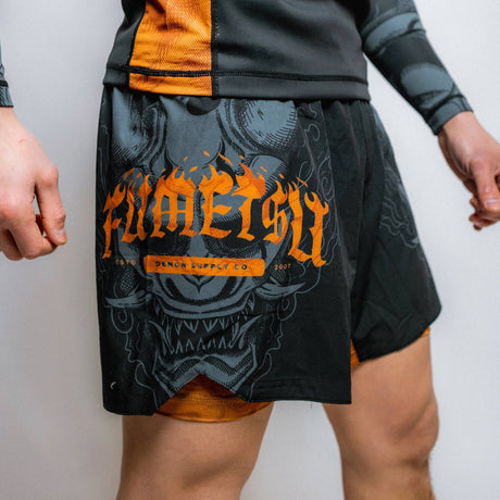 Fumetsu Oni Dual Layer Shorts Black/Grey/Bronze at Bytomic Trade and Wholesale