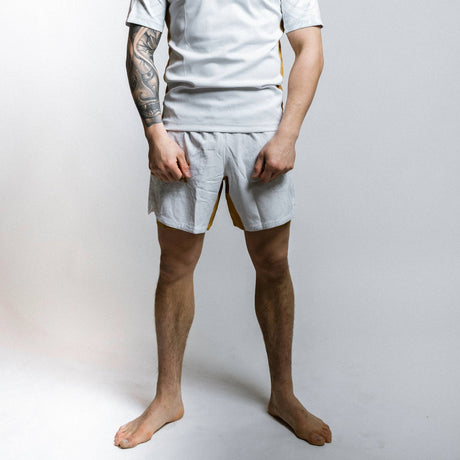 Fumetsu Oni Dual Layer Shorts White/Gold/Grey at Bytomic Trade and Wholesale