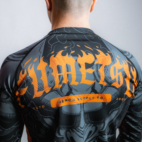 Fumetsu Oni Long Sleeve Rash Guard Black/Grey/Bronze at Bytomic Trade and Wholesale