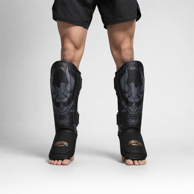 Fumetsu Oni Shin Guards Black/Grey/Bronze at Bytomic Trade & Wholesale 1