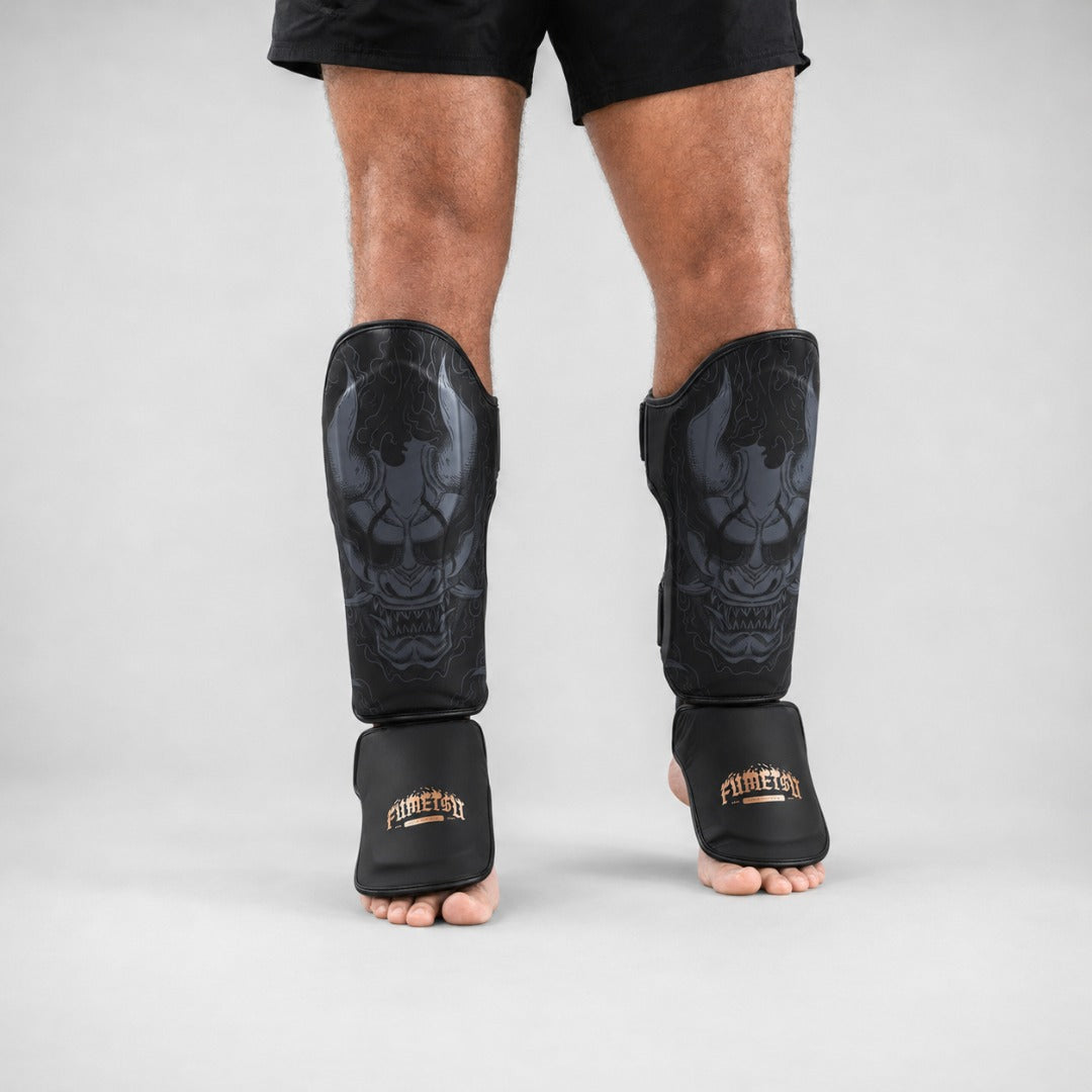 Fumetsu Oni Shin Guards Black/Grey/Bronze at Bytomic Trade & Wholesale 3
