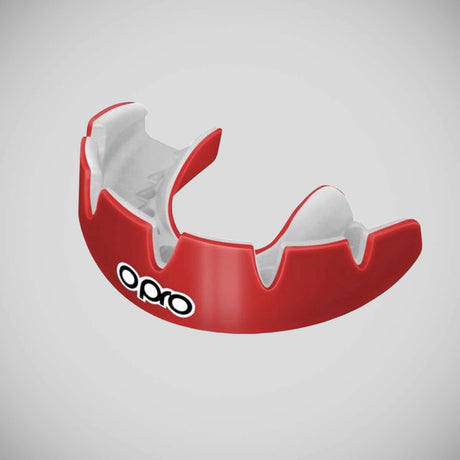 Opro Power Fit Braces Mouth Guard Red/White    at Bytomic Trade and Wholesale