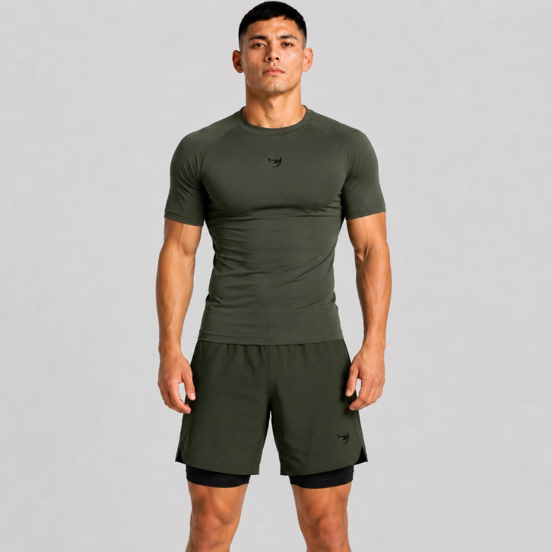 Fumetsu Origins Dual Layer Shorts Khaki