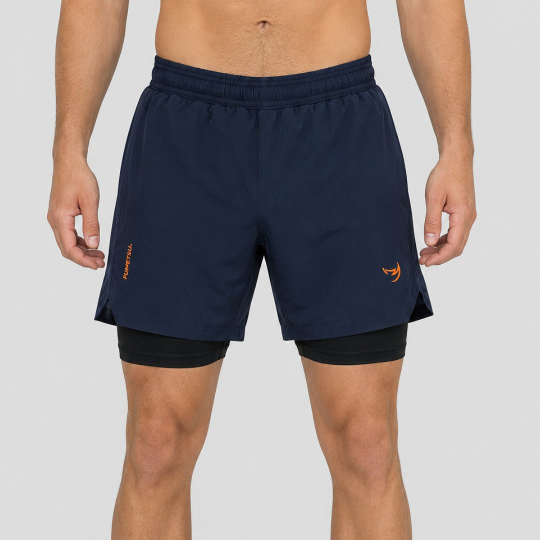 Fumetsu Origins Dual Layer Shorts Navy