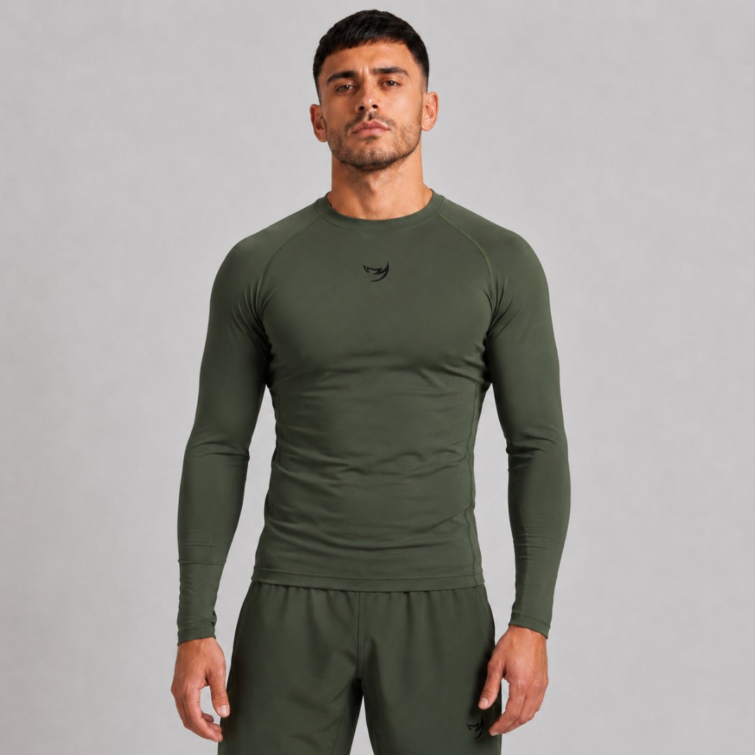 Fumetsu Origins Long Sleeve Rash Guard Khaki