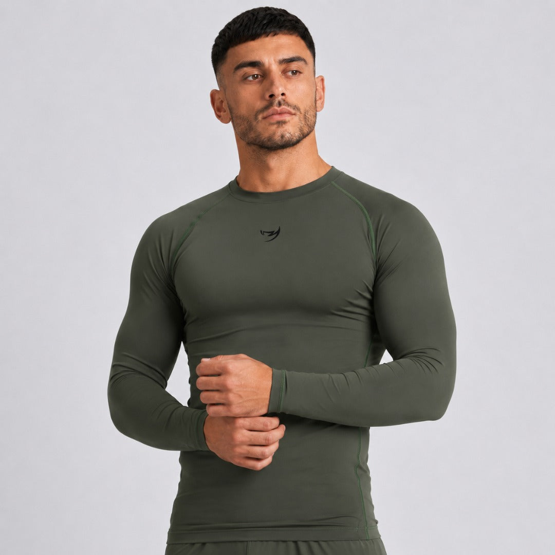 Fumetsu Origins Long Sleeve Rash Guard Khaki