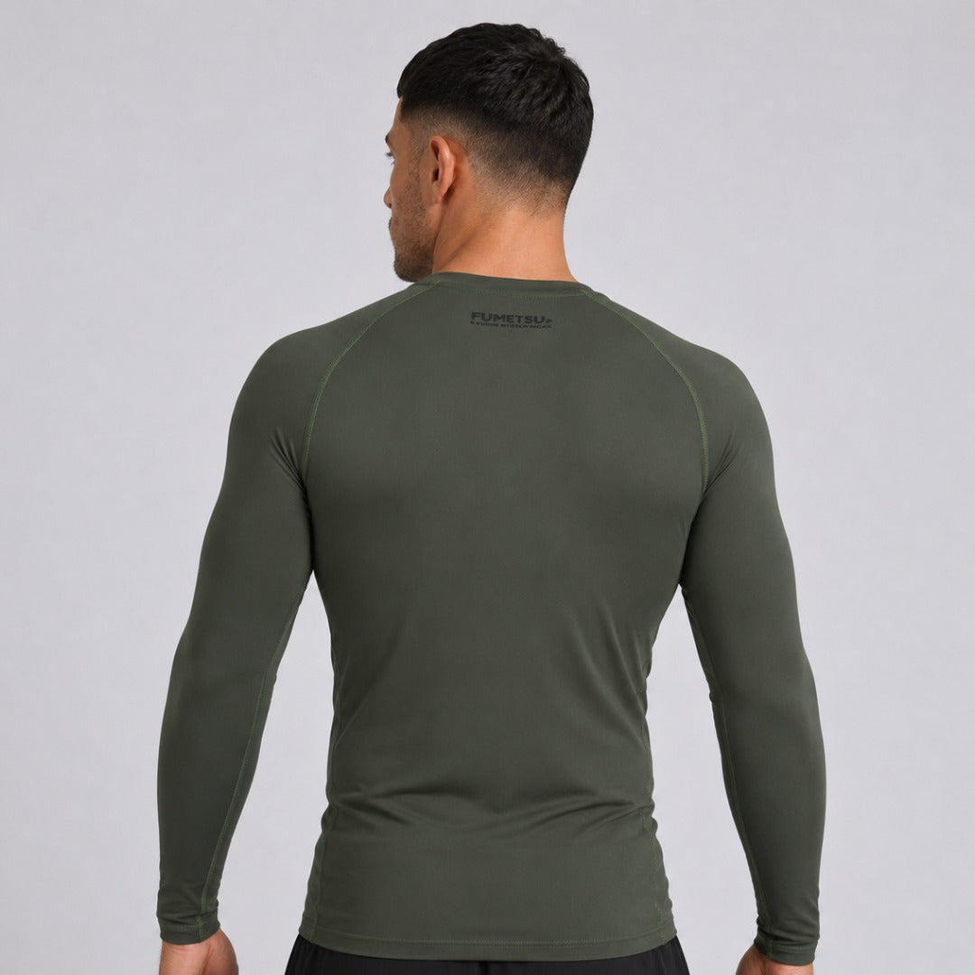 Fumetsu Origins Long Sleeve Rash Guard Khaki