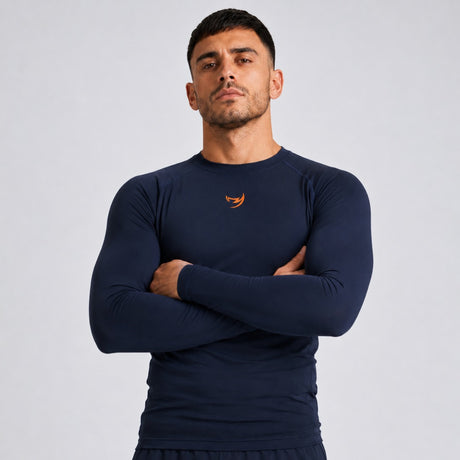 Fumetsu Origins Long Sleeve Rash Guard Navy