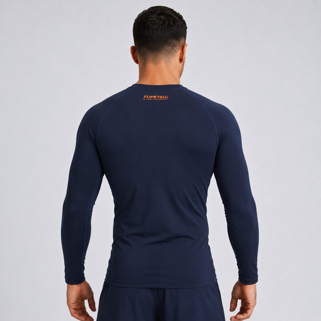 Fumetsu Origins Long Sleeve Rash Guard Navy
