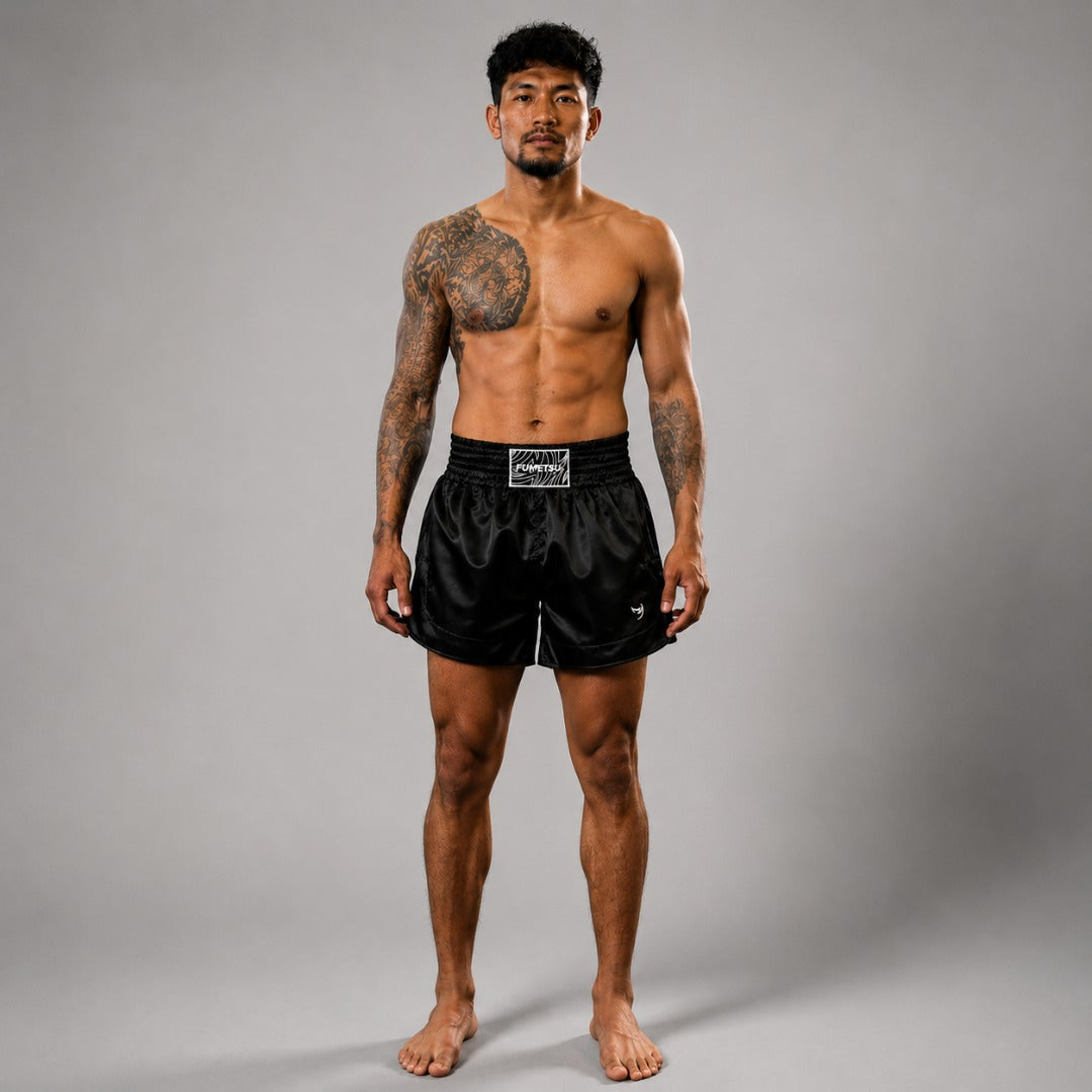 Fumetsu Origins Muay Thai Shorts Black