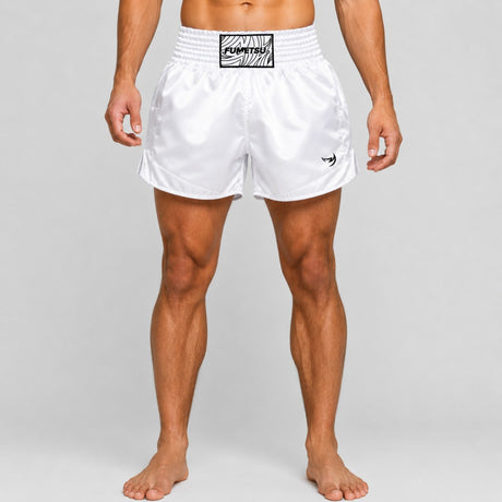 Fumetsu Origins Muay Thai Shorts White