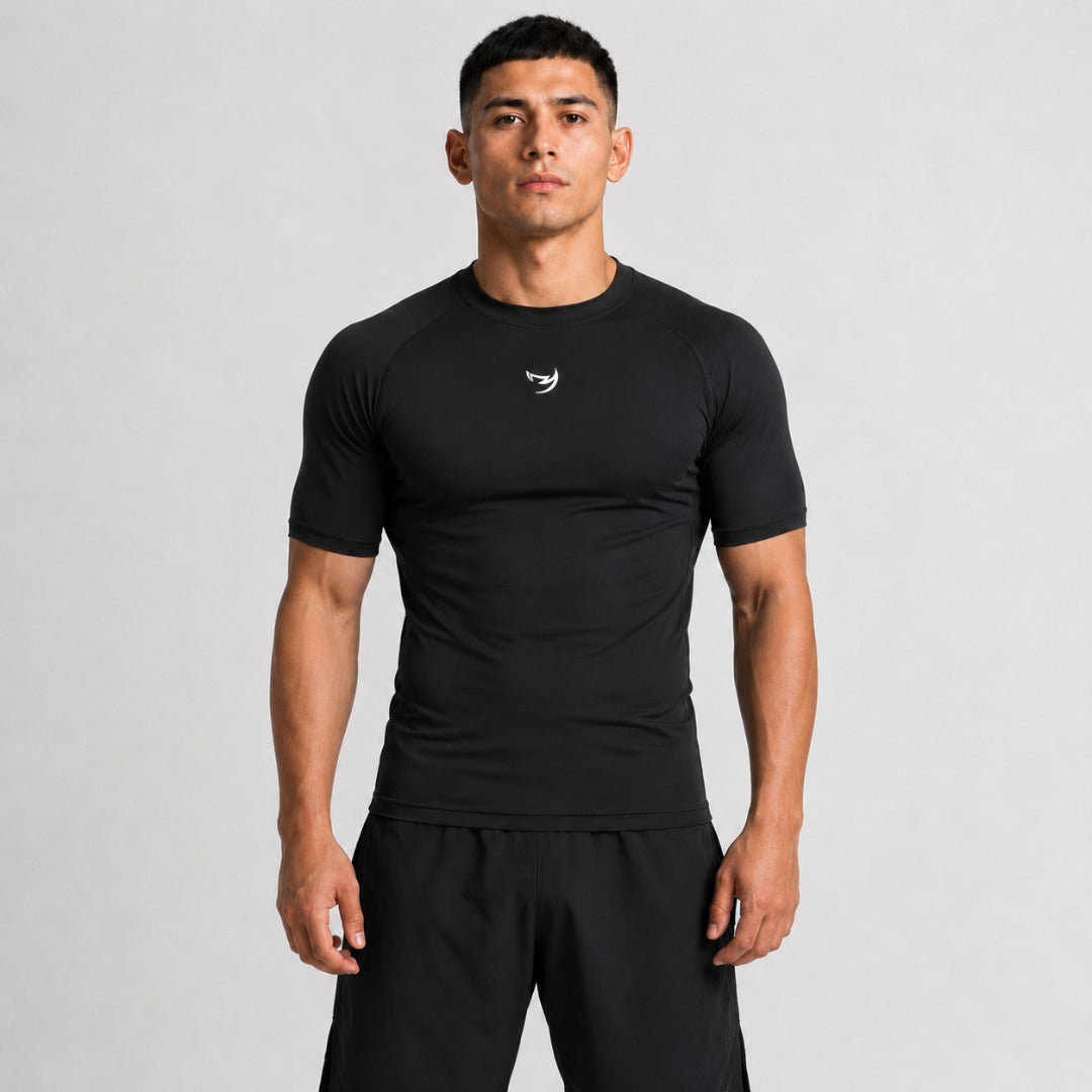 Fumetsu Origins Short Sleeve Rash Guard Black