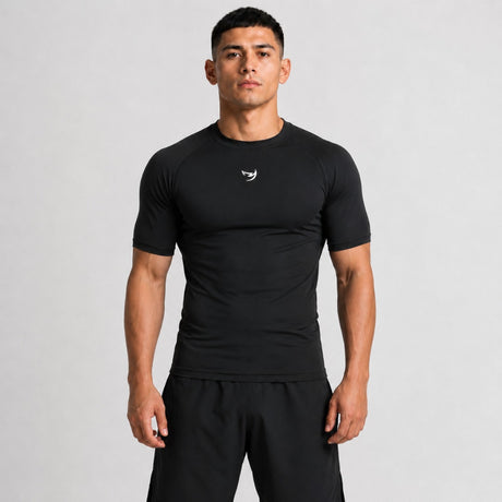 Fumetsu Origins Short Sleeve Rash Guard Black