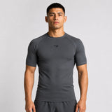 Fumetsu Origins Short Sleeve Rash Guard Grey
