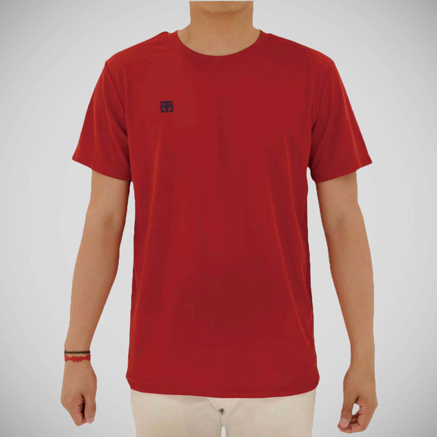 Mooto Cool Round Performance T-Shirt Red    at Bytomic Trade and Wholesale