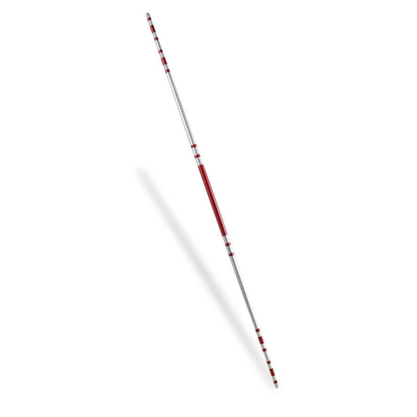 Red/Silver Bytomic 5ft Striped Chome Competition Bo Staff    at Bytomic Trade and Wholesale