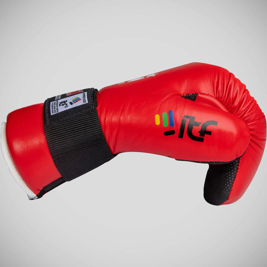 Red Top Ten Open Hand Superfight ITF Gloves    at Bytomic Trade and Wholesale