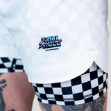 Roll Supreme The Finisher 2 in 1 Jiu Jitsu Shorts White/Black at Bytomic Trade and Wholesale