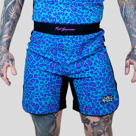Roll Supreme The Butcher Fight Shorts Blue/Pink at Bytomic Trade and Wholesale