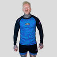 Roll Supreme The Butcher Long Sleeve Rash Guard Blue/Pink at Bytomic Trade and Wholesale