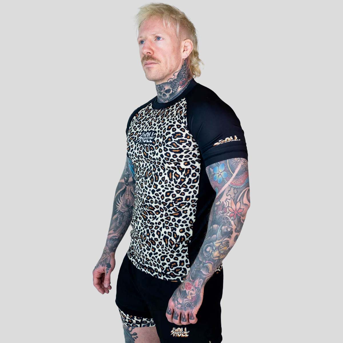 Roll Supreme The Butcher Short Sleeve Rash Guard Yellow/Brown at Bytomic Trade and Wholesale