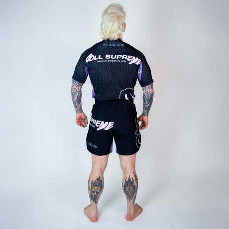 Roll Supreme The Rave Ultraviolet Brain Freeze Short Sleeve Rash Guard at Bytomic Trade and Wholesale
