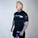 Roll Supreme The Rave Ultraviolet Brain Freeze Short Sleeve Rash Guard at Bytomic Trade and Wholesale