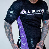 Roll Supreme The Rave Ultraviolet Brain Freeze Short Sleeve Rash Guard at Bytomic Trade and Wholesale