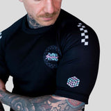 Roll Supreme The Finisher Short Sleeve Rash Guard Black/White at Bytomic Trade and Wholesale