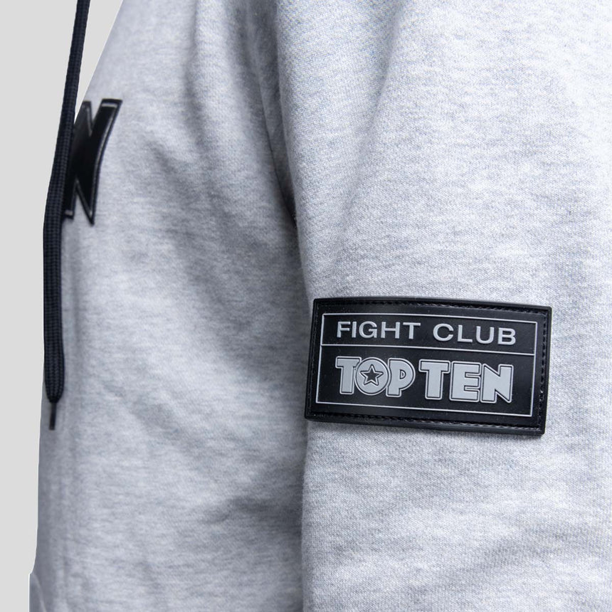 Top Ten Fight Club Hoodie Grey    at Bytomic Trade and Wholesale