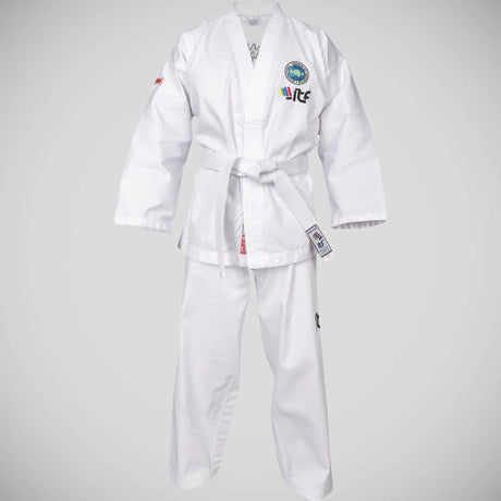 White Top Ten ITF Student Uniform with Slip Jacket    at Bytomic Trade and Wholesale