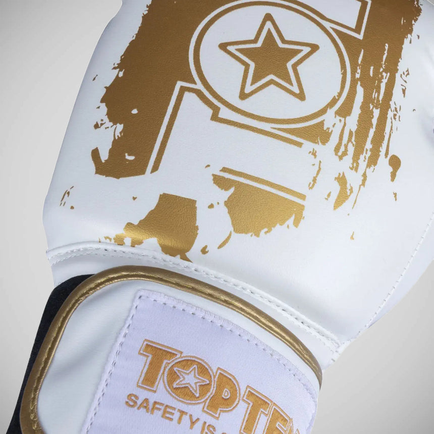 Top Ten Power Ink Golden Star Boxing Gloves White/Gold    at Bytomic Trade and Wholesale