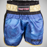 Top Ten Power Ink Kickboxing Shorts Blue/Gold    at Bytomic Trade and Wholesale