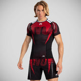 Venum Adrenaline Short Sleeve Rash Guard Black/Red    at Bytomic Trade and Wholesale