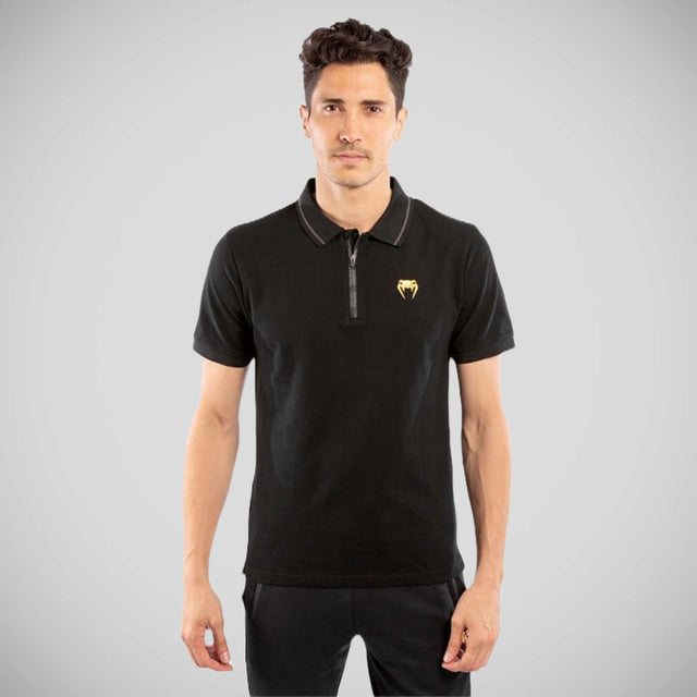 Venum Athletics Polo Shirt Black/Gold    at Bytomic Trade and Wholesale