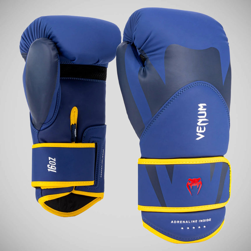 Venum Challenger 4.0 Boxing Gloves Blue/Yellow    at Bytomic Trade and Wholesale