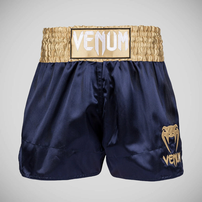 Venum Classic Muay Thai Shorts Navy/Gold    at Bytomic Trade and Wholesale