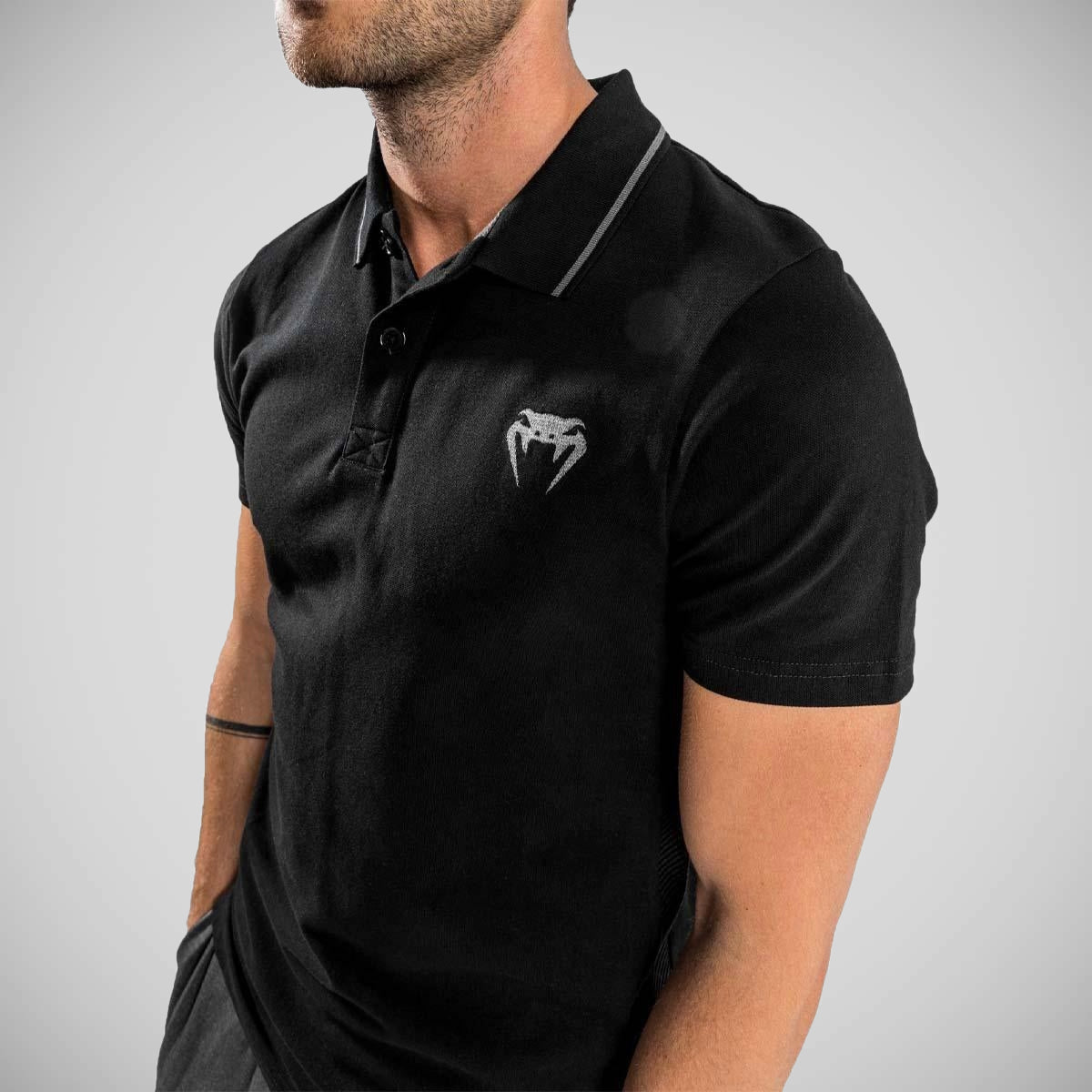 Venum Contender Evo Polo Shirt Black    at Bytomic Trade and Wholesale