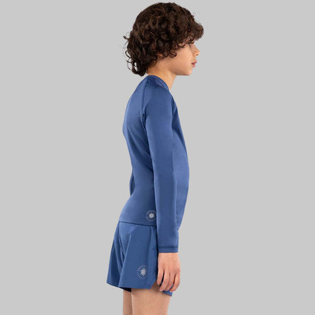 Venum Contender Kids Long Sleeve Rash Guard Royal Blue