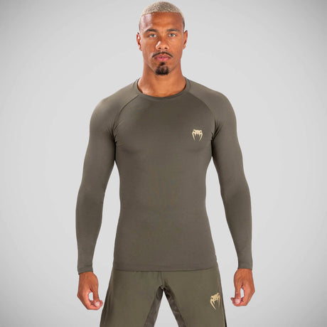 Venum Contender Long Sleeve Rash Guard Khaki    at Bytomic Trade and Wholesale