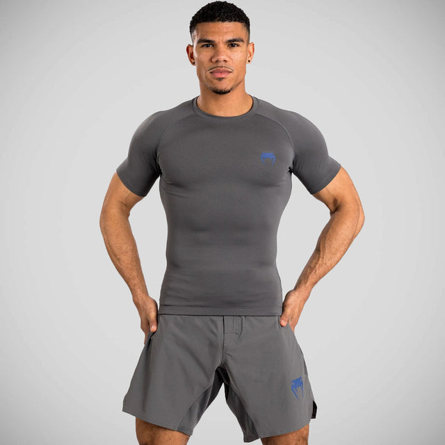 Venum Contender Short Sleeve Rash Guard Grey    at Bytomic Trade and Wholesale