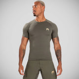 Venum Contender Short Sleeve Rash Guard Khaki    at Bytomic Trade and Wholesale