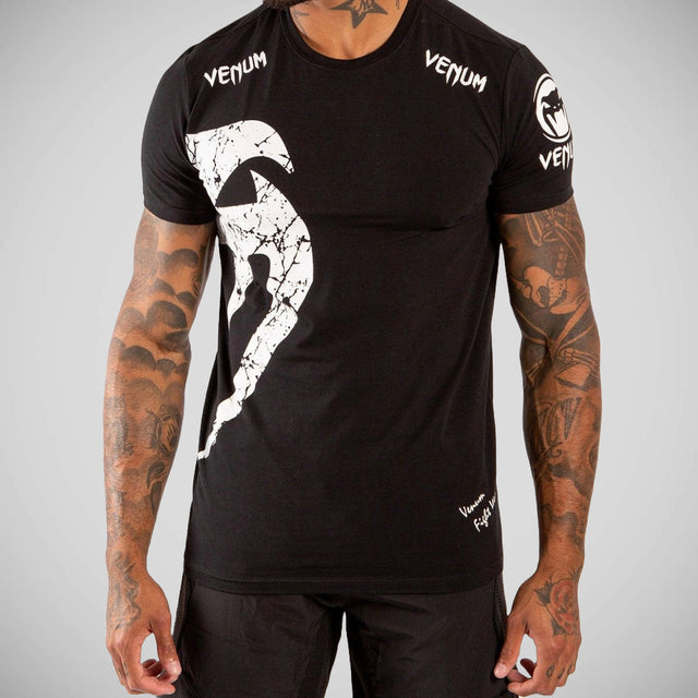 Venum Giant Men's T Shirt Black/White    at Bytomic Trade and Wholesale