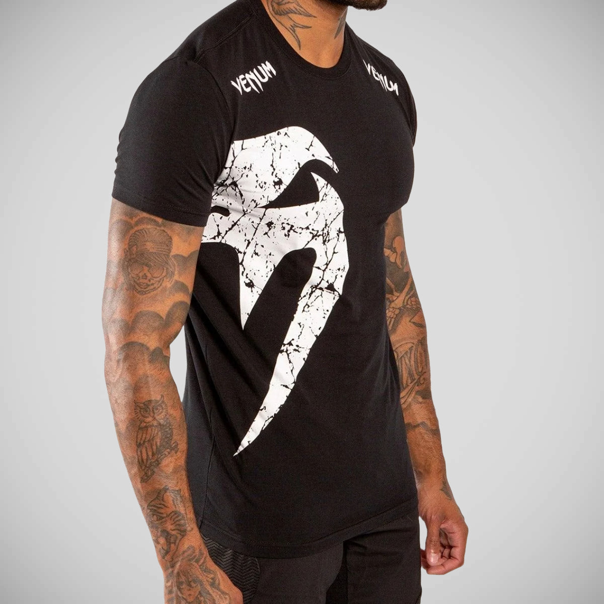 Venum Giant Men's T Shirt Black/White    at Bytomic Trade and Wholesale