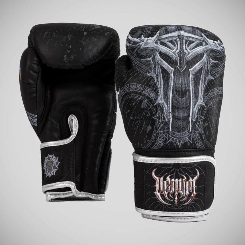 Venum Gladiator 5.0 Boxing Gloves Black/Silver at Bytomic Trade and Wholesale