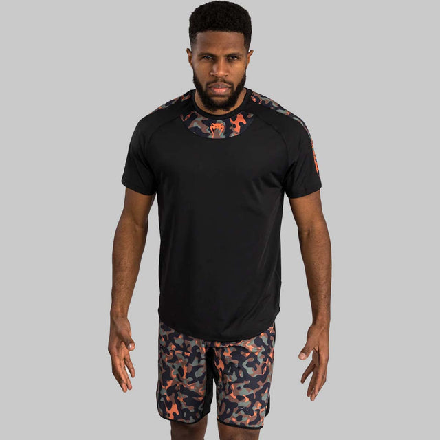 Venum Jungle Ops Dry Tech T-Shirt Black/Khaki Camo    at Bytomic Trade and Wholesale